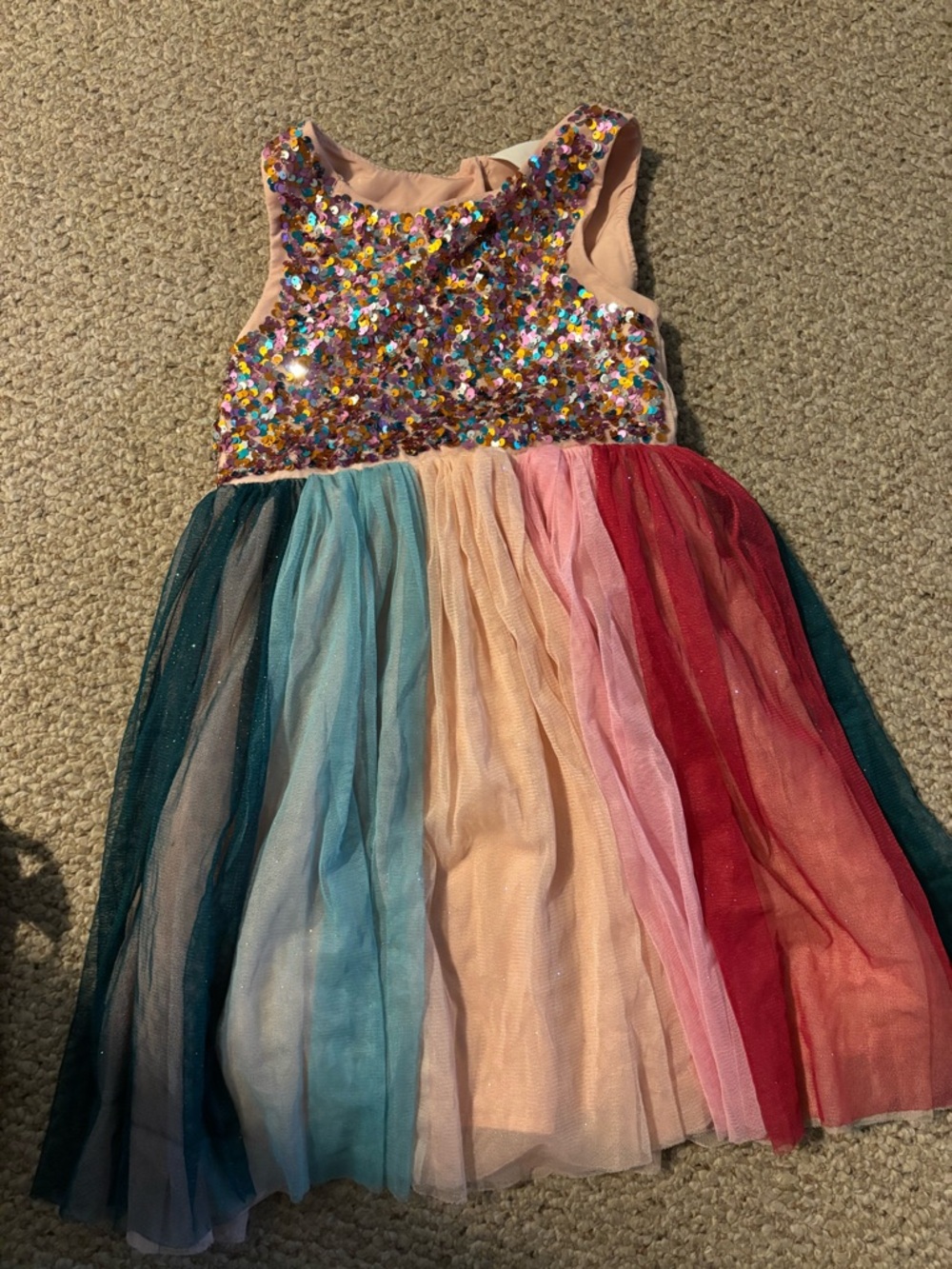 H&M Multicolor Sequin Tulle Party Dress